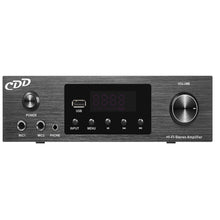 CDD 2.0 Ch. Amplifier RMS 200W (100Wx2), Bluetooth, HDMI In/HDMI Out, ARC, USB, CD, AUX, Optical, Coaxial, 2 MIC, Phone, Sub Out