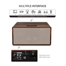CDD Bluetooth Speaker 2.1 Ch. 200 Watts RMS, USB (DAC), Karaoke, Optical, Coaxial, ARC Input (PCM), 2 UHF Mic.