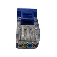CDD Cat5e Tool-Less RJ45 Keystone Internet Jack. Blue