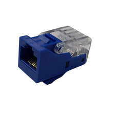 CDD Cat6 Tool-Less RJ45 Keystone Internet Jack. Blue