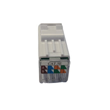 CDD Cat5e Tool-Less RJ45 Keystone Internet Jack. White