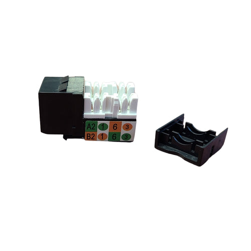 CDD Keystone Cat6 Jack, Black