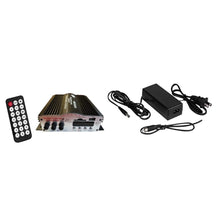 CDD 4 Channel Bluetooth Mini Amplifier 4x30W with P/S, Remote, USB, MP3, Media Card, FM