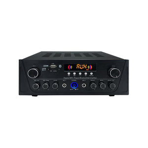 CDD 2 Zone Audio Amplifier, 65 Watt, 4-16 Ohm, 70/100 Volt, 2 Mic Inputs, Bluetooth/USB/SD/FM