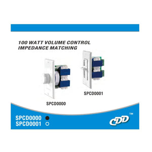 CDD Sliding Volume Control, 100 Watts, Impedance Matching