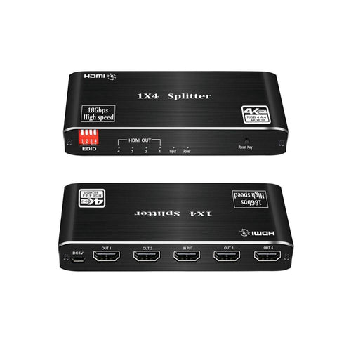 CDD HDMI Splitter, 1 Input / 4 Outputs, 3D, 4K x 2K@60Hz, HDCP 2.2, V2.0 with EDID Control