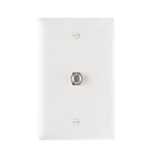 CDD Wall Plate w/Single 1.0 ghz F-81 Connector, White