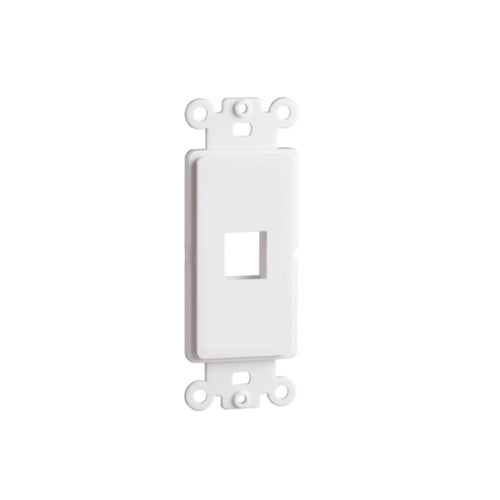 CDD Keystone Decorator Insert, 1 Port, White