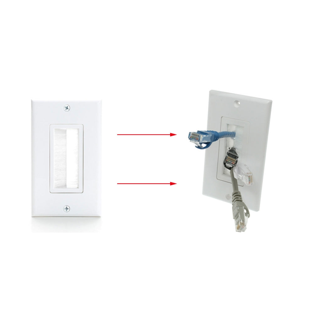 Cdd Styles CDD 1 Gang Decora Style Brush Plate , White – CDD Products