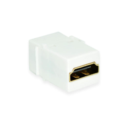 CDD HDMI Female To Female Keystone Coupler Insert, White